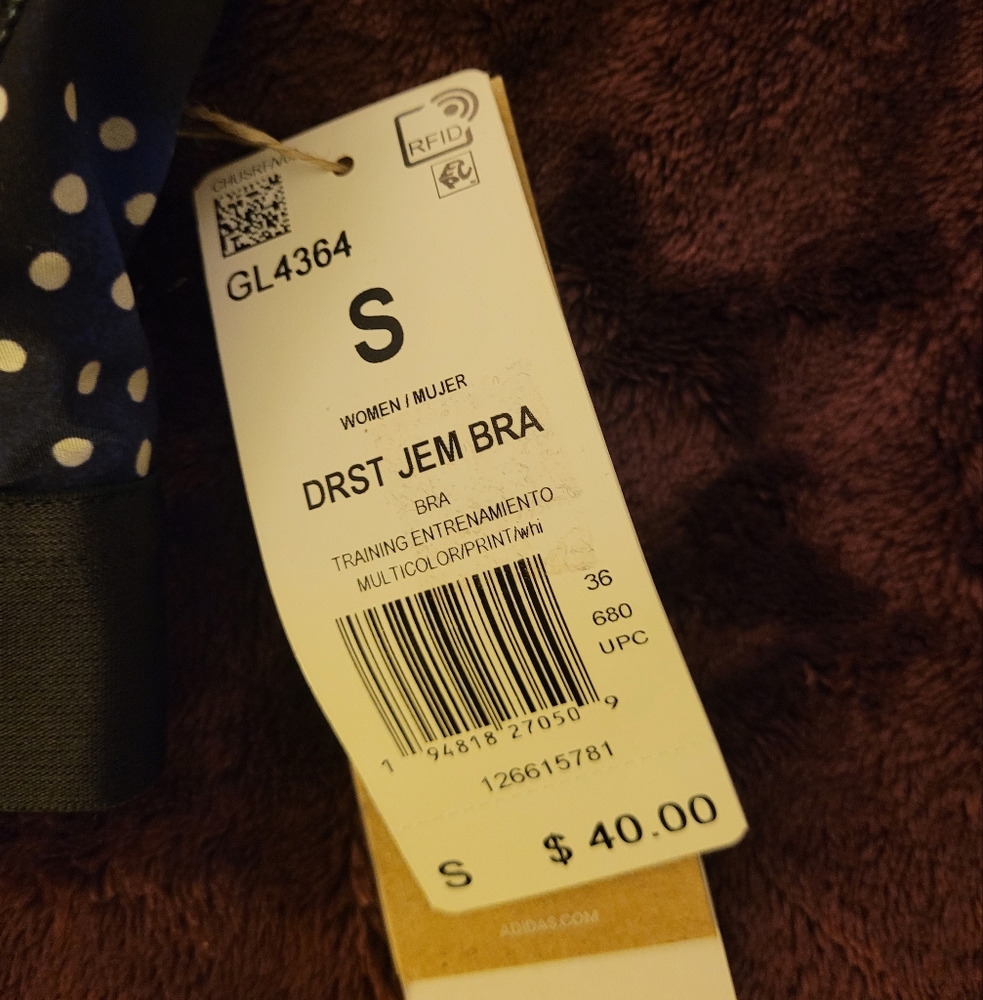 NWT Adidas Sports Bra - Picture 4 of 8